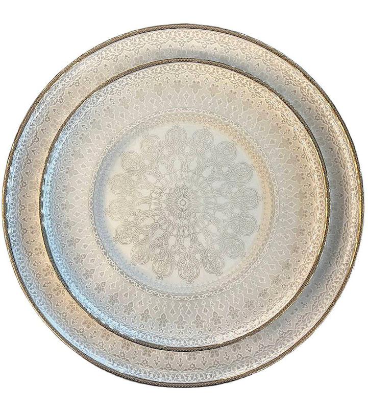 سرویس چینی 128 پارچه لورین طرح  لوشا طلایی