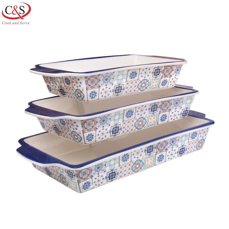 مالاگا تابه مستطیل C&s مکعب آبی