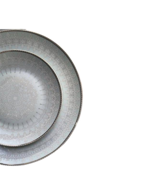 سرویس چینی لورین 128 پارچه ماگارا طلایی