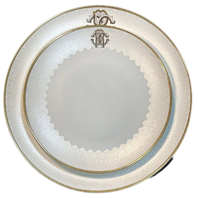 سرویس چینی لورین 128 پارچه رادمان طلایی