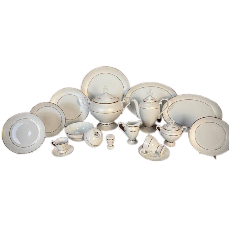 سرویس چینی لورین 128 پارچه سپهر طلایی