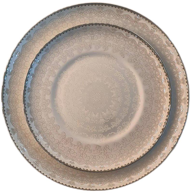 سرویس چینی لورین 128 پارچه ‌نیکو پلاتیین