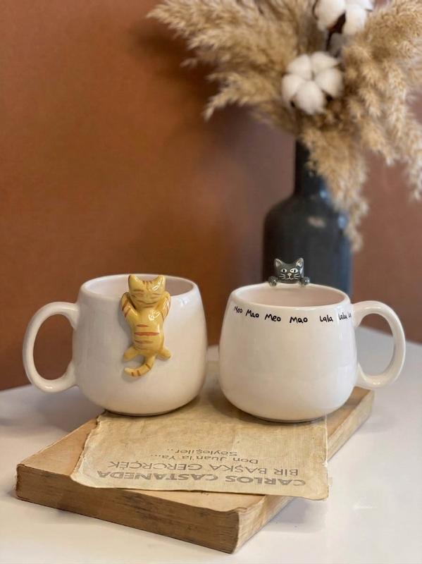 ماگ عروسکی گربه آویزان