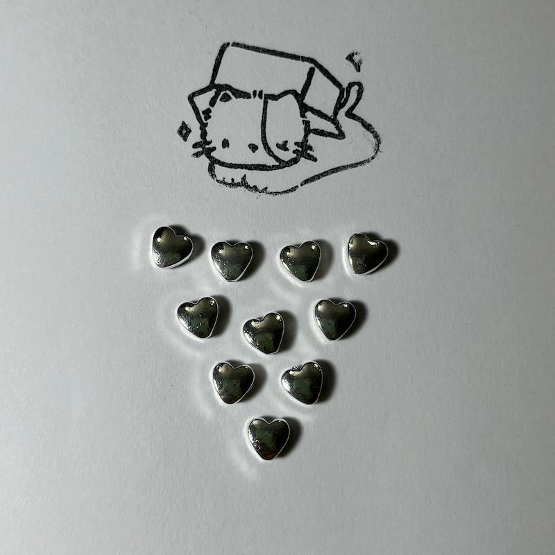 مهره قلب فلزی 