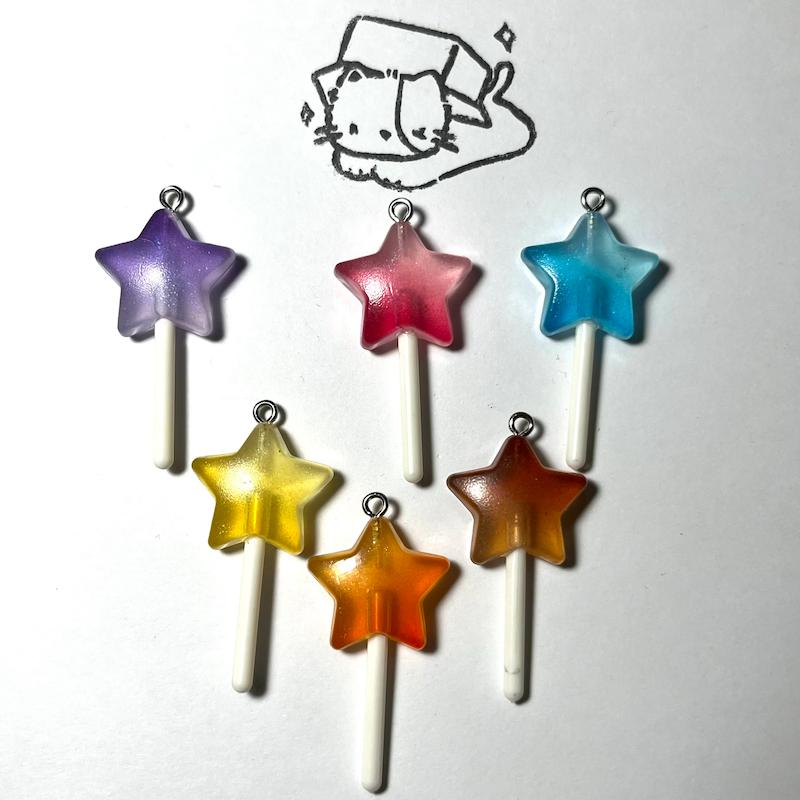 آویز ابنبات چوب ستاره 