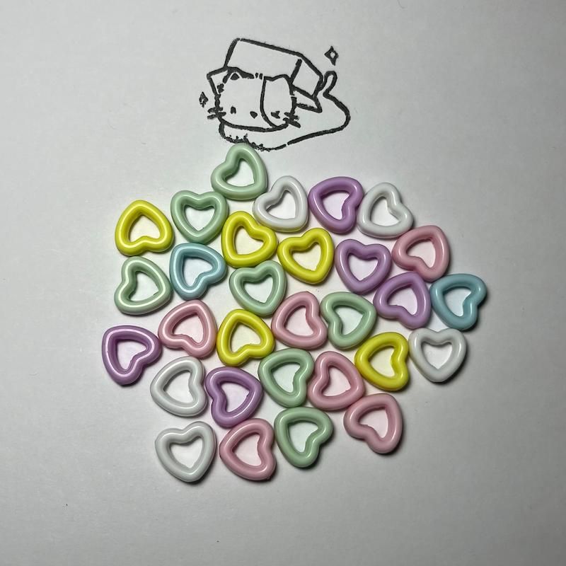 بین کاری قلب رنگی 