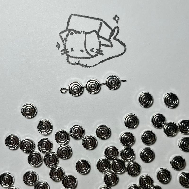 مهره اسپیرال فلزی 