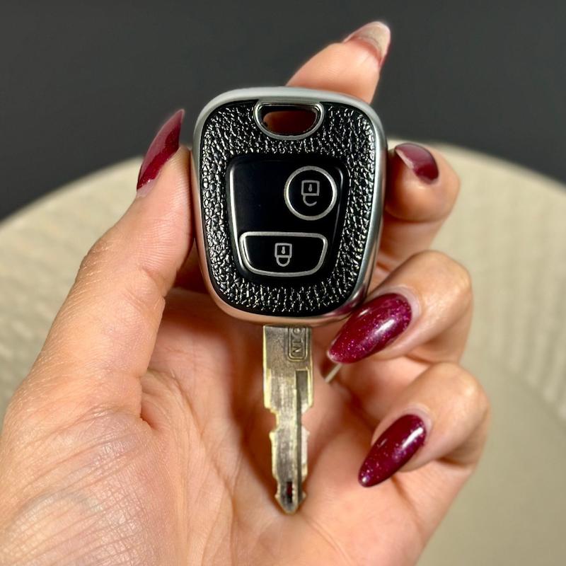 کاور سوییچ مشکی چرمی پژو