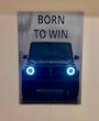 تابلو عکس نئونی بنز جی کلاس - born to win