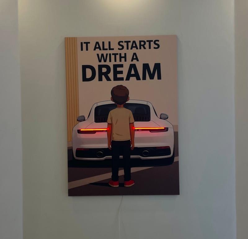 تابلو عکس پورشه ۹۱۱ Dream