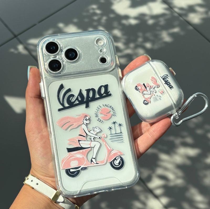قاب آیفون pink vespa