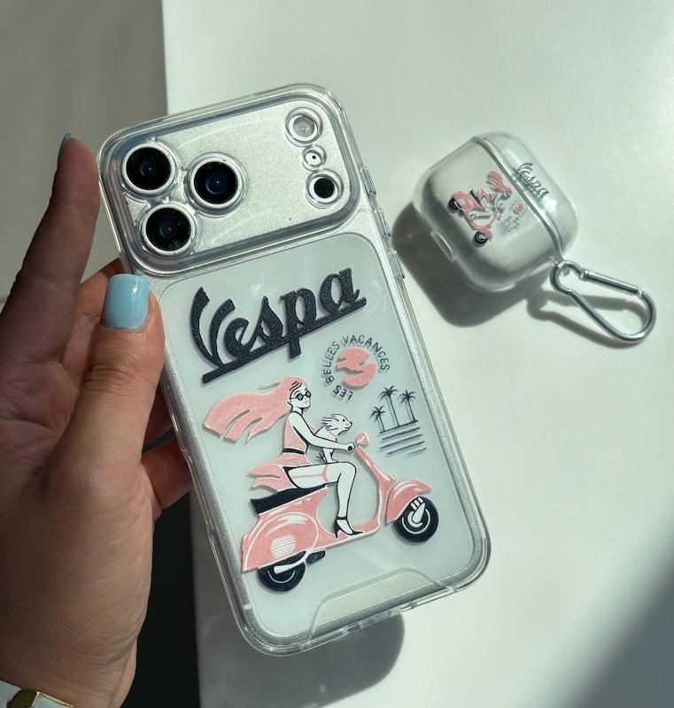 قاب آیفون pink vespa