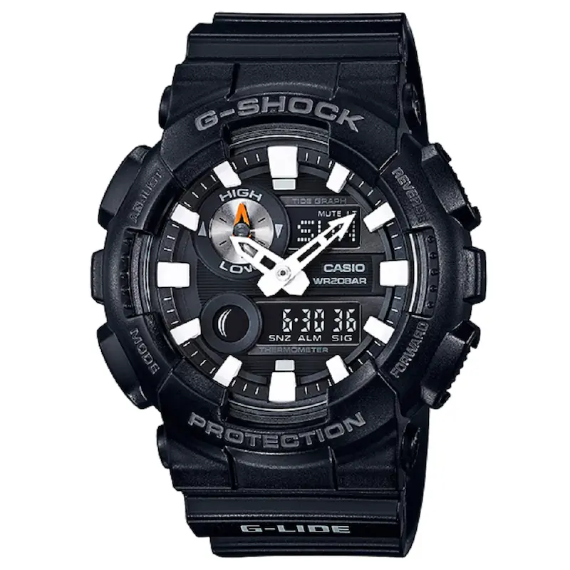 ساعت مچی کاسیو جی‌شاک مدل GAX-100B | G-LIDE | دماسنج | Tide Graph | ضد ضربه | ضد آب 200 متر