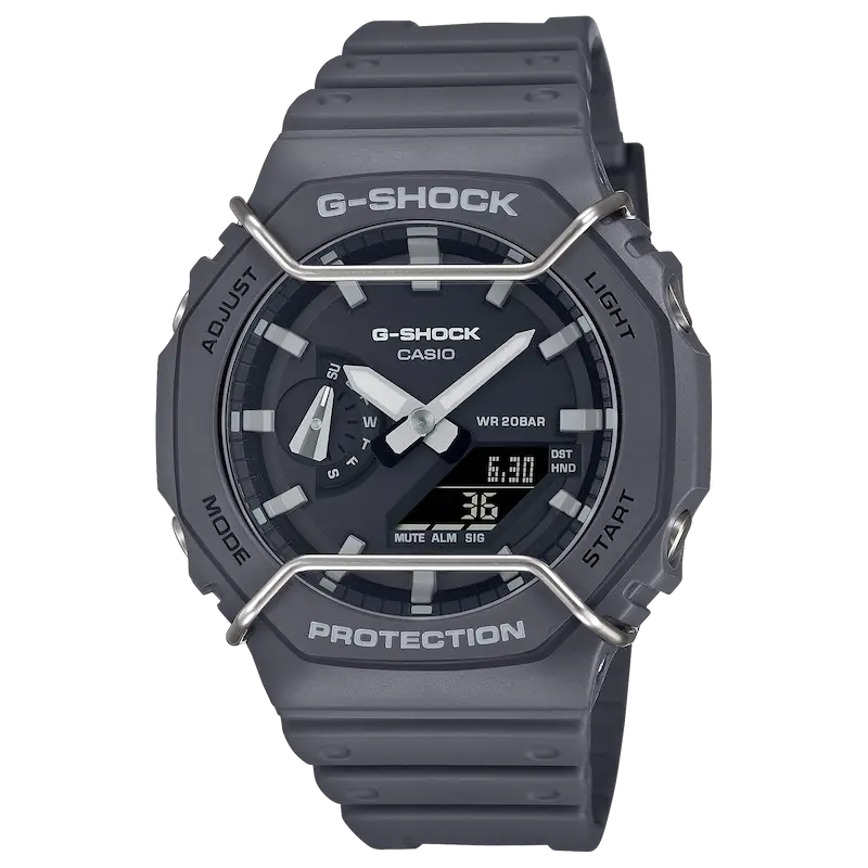 ساعت مچی کاسیو جی‌شاک مدل GA-2100PTS | Carbon Core Guard | آنالوگ دیجیتال | ضد ضربه | ضد آب 200 متر