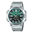 ساعت مچی آنالوگ-دیجیتال کاسیو مدل «AMW-870D» | بند استیل، شیشه معدنی | باتری ۱۰ ساله و ضدآب ۵۰ متر