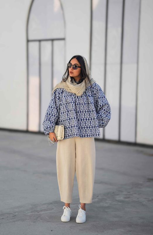 تونیک ژاکارد Maneli(طرح دریا🌊)