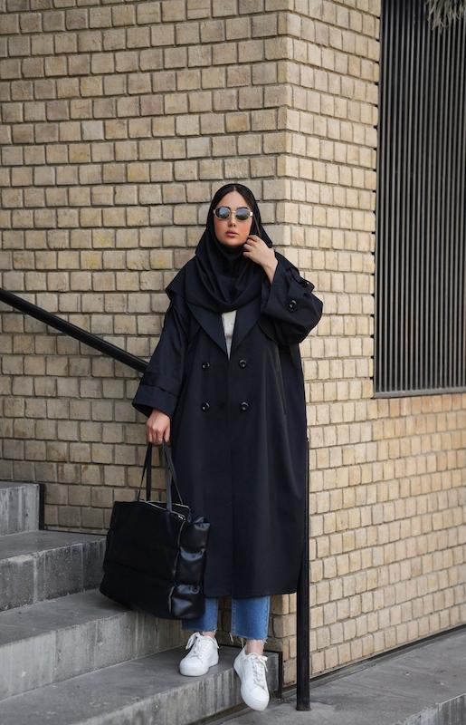 ترنچ کت Hans مشکی🖤