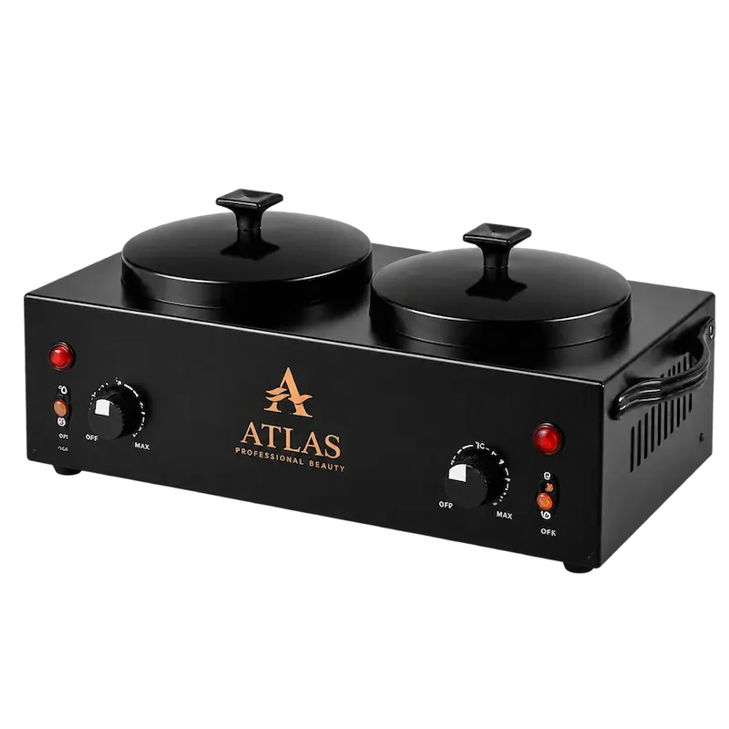 دستگاه موم‌گرم‌کن دوطرفه سالنی ATLAS Professional Beauty مدل Double Wax Warmer