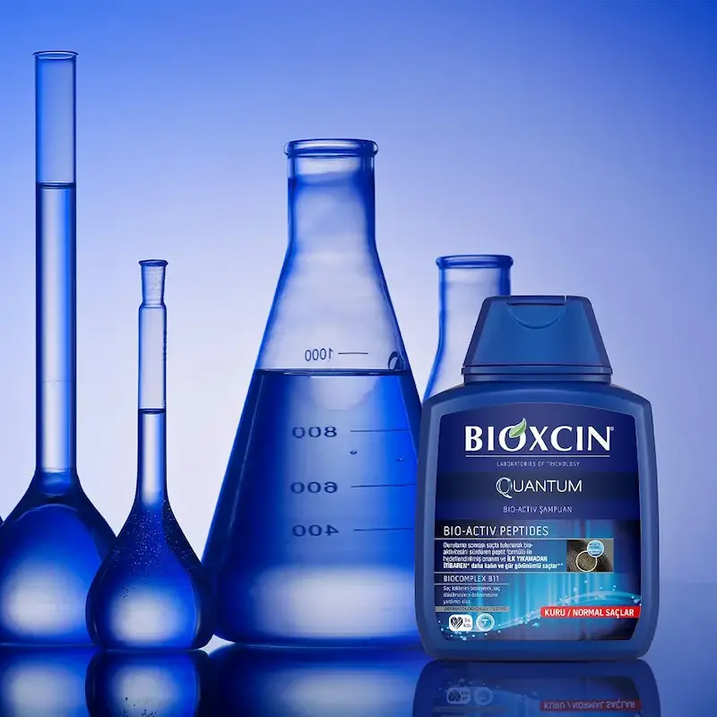 شامپو ضد ریزش بیوکسین کوانتوم بیواکتیو مخصوص موهای چرب (Bioxcin Quantum Bio-Activ Şampuan - Yağlı Saçlar)