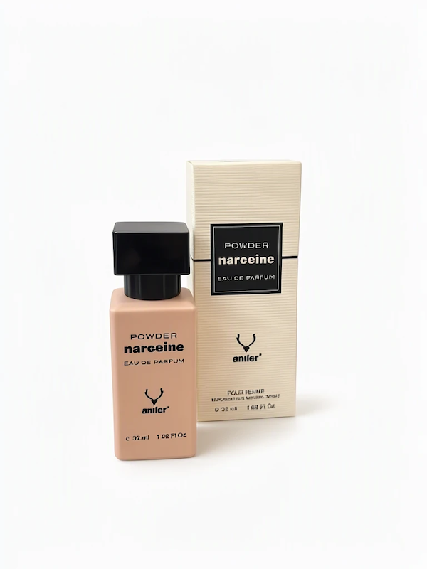 عطر ادوپرفیوم زنانه آنتلر مدل پودری نارسیس ۳۲ میل (Antler Powder Narceine Eau De Parfum Pour Femme)