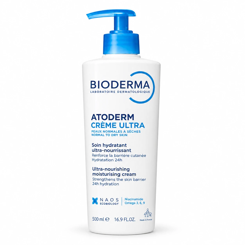 کرم مرطوب‌کننده و مغذی قوی اتودرم اولترا بایودرما ۵۰۰ میل (Bioderma Atoderm Crème Ultra Moisturising Cream)
