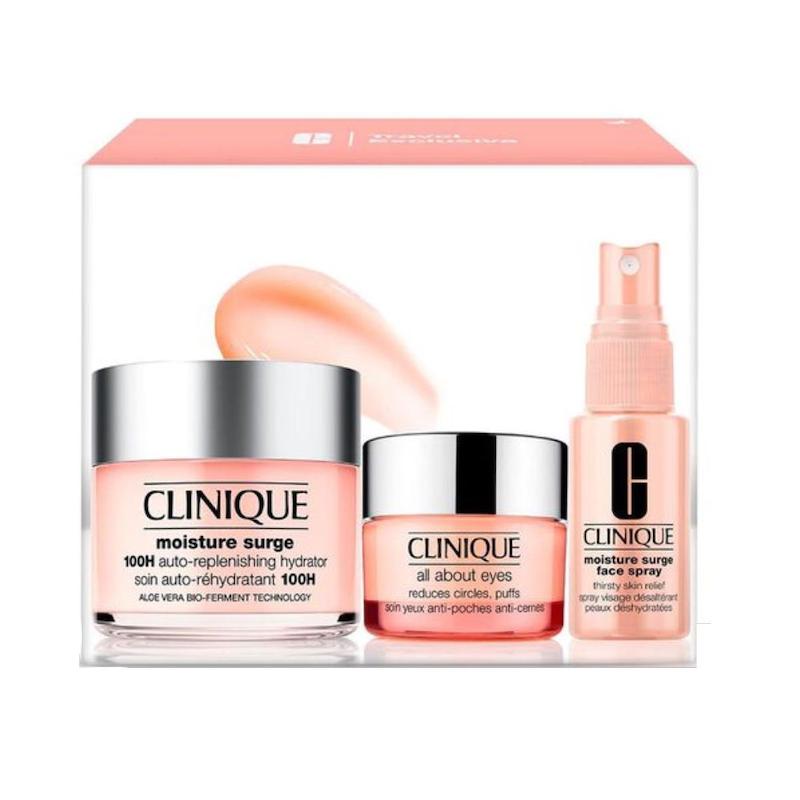پک مراقبت از پوست کلینیک Clinique مدل Moisture surge مجموعه 3 عددی
