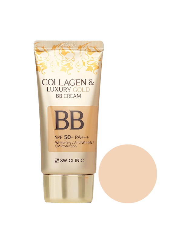 بی‌ بی کرم طلا و کلاژن تری دبلیو کلینیک +++3W Clinic SPF50+PA