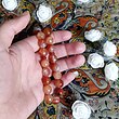 تسبیح عقیق سلیمانی تراش ۳۳ دانه سایز ۱۰