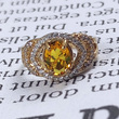 انگشتر زنانه طلا روس سنگ عقیق زرد Mps-12346111