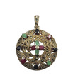 آویز گردنبند نقره زنانه سلین کالا مدل هفت جواهر COD-12673593
