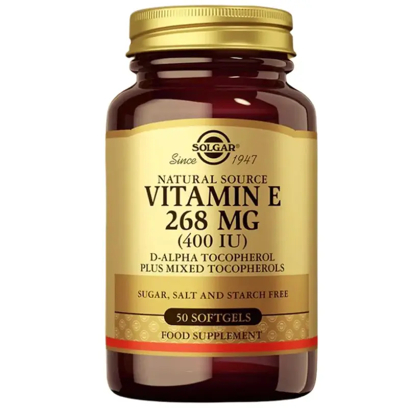 ویتامین E سولگار  (400 IU) Solgar Vitamin E 268mg (400 IU) Vegetarian Capsules – 50 Capsules