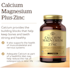 قرص کلسیم منیزیم زینک سولگار Solgar Calcium Magnesium Plus Zinc – 100 Tablets