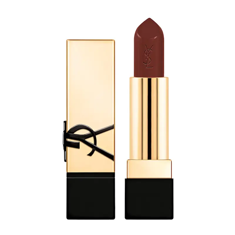 رژ لب ایو سن لوران YSL Rouge Pur Couture Caring Satin Lipstick N13 Effortless Maroon