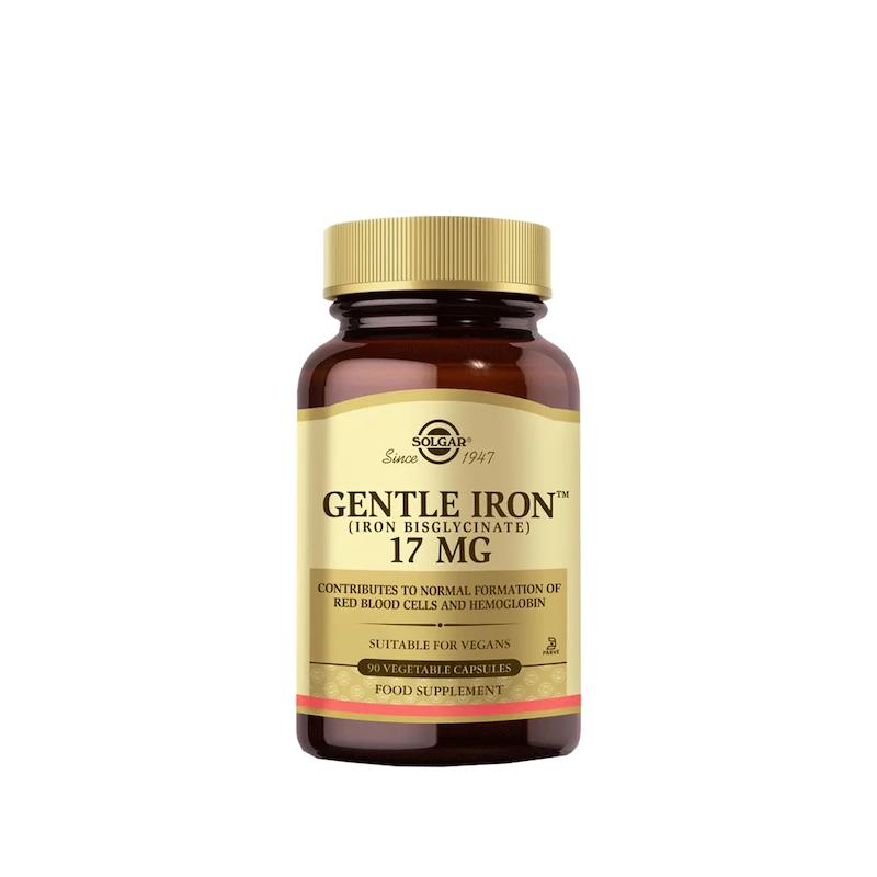 کپسول آهن ملایم سولگار Solgar Gentle Iron 17 mg – بسته ۹۰ عددی