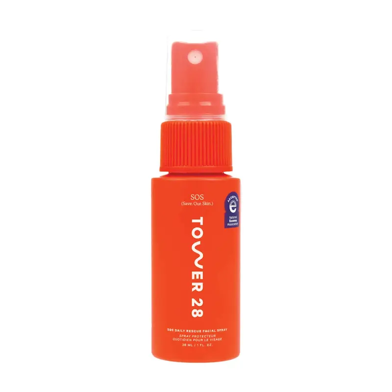 Dobord اسپری تسکین‌دهنده و ضدقرمزی تاور ۲۸ Tower 28 SOS Daily Rescue Facial Spray – حجم ۳۰ میل