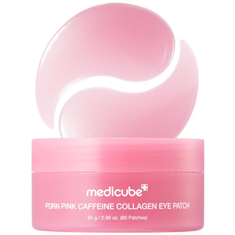 پچ زیر چشم PDRN، کافئین و کلاژن مدی‌کیوب ۶۰ عددی  Medicube PDRN Pink Caffeine Collagen Eye Patch – 60 Patches