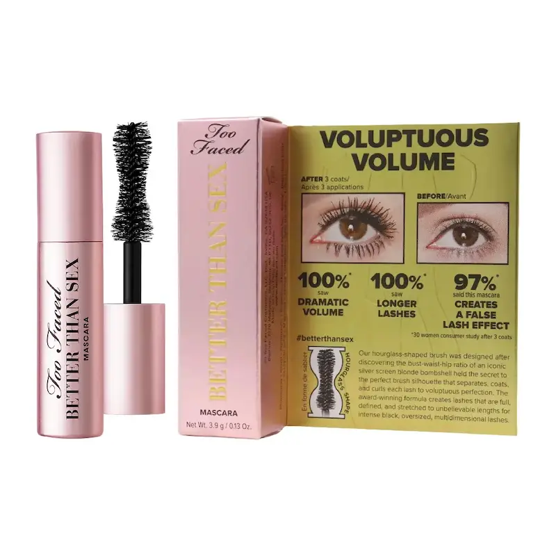Dobord ریمل حجم‌دهنده مینی توفیسد Too Faced Better Than Sex Mascara