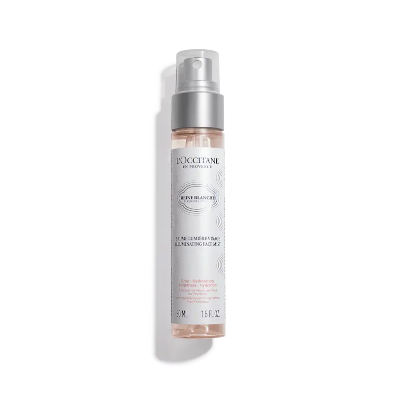 اسپری آبرسان و روشن‌کننده صورت رین بلانش لوکسیتان-L'Occitane Reine Blanche 50ml