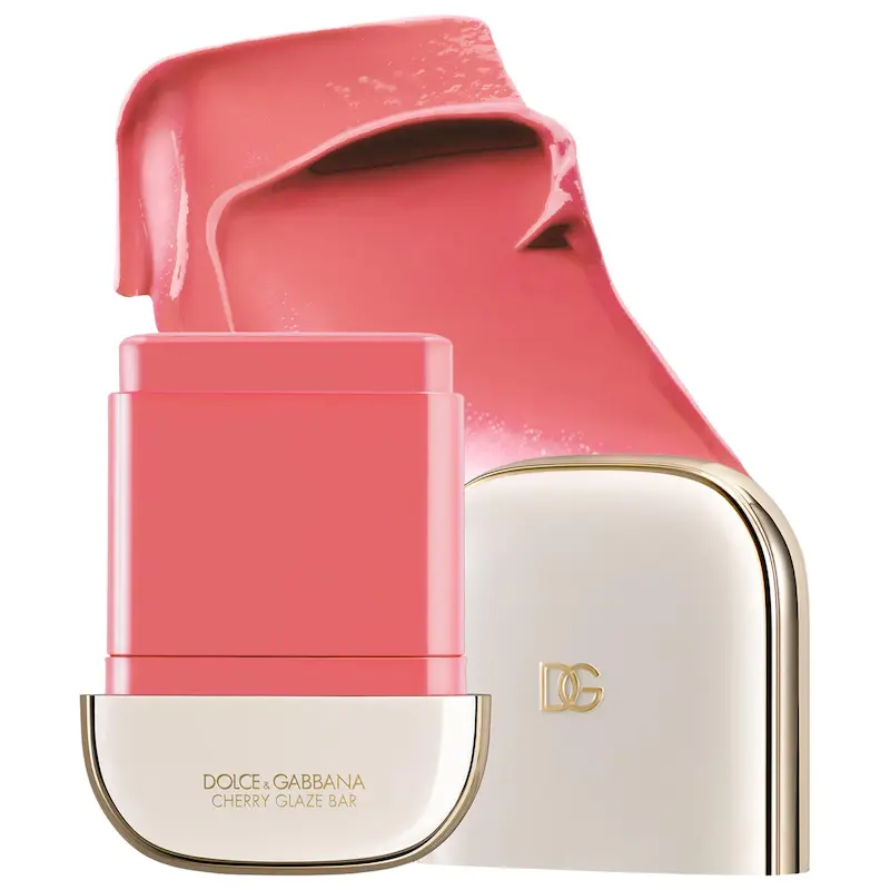  رژگونه استیکی دولچه گابانا - Dolce&Gabbana Cherry Glaze Bar 24H Lasting Glow & Waterproof Cream Blush Stick with Vegan Collagen 