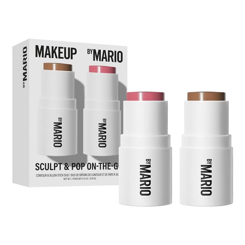 ست کانتور و رژگونه استیکی مینی میکاپ بای ماریو  Makeup by Mario Sculpt & Pop On-The-Go