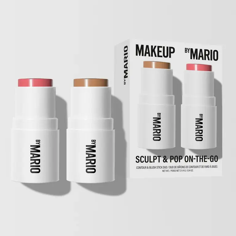 ست کانتور و رژگونه استیکی مینی میکاپ بای ماریو  Makeup by Mario Sculpt & Pop On-The-Go