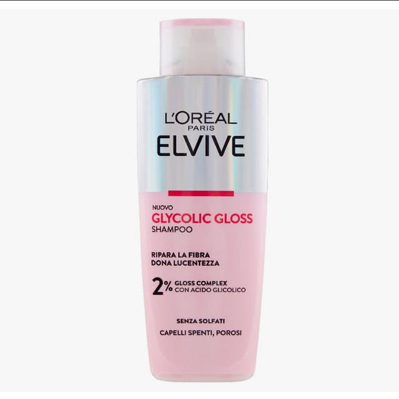 شامپو لورآل - L'Oréal Paris Elvive Glycolic Gloss Sulfate Free Shampoo 200ml