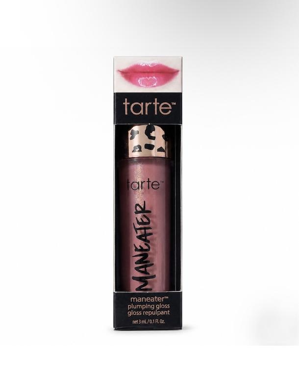 برق لب حجم‌دهنده تارت مدل Maneater رنگ Mauve  Tarte Maneater High‑Shine Lip Plumping Gloss – Mauve