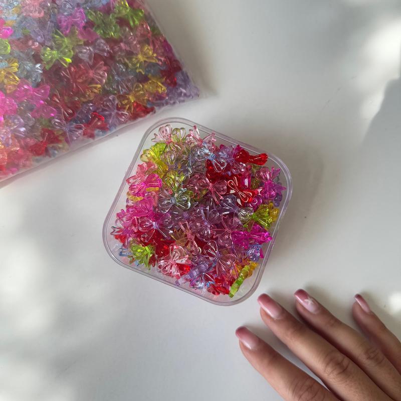 مهره پاپیون شیشه ای🎀