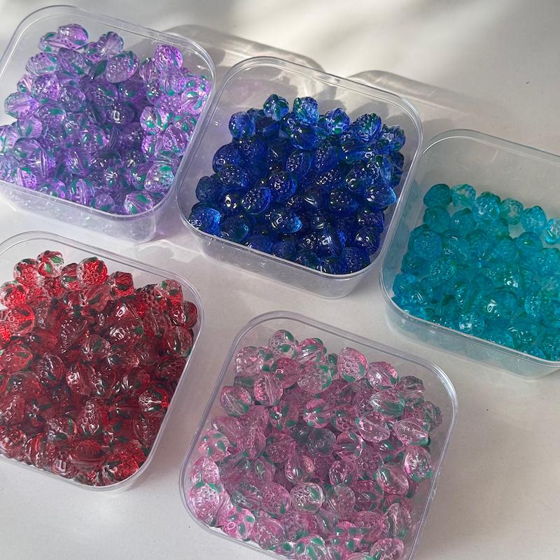 مهره توت فرنگی کریستالی(۱)🍓