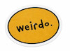 استیکر weirdo