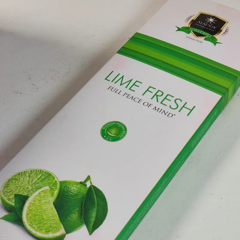 عود لایم فرش ( لیمو تازه ) آلاکیک ۹۰ گرمی ( Alaukik Lime Fresh Incense 90 gr )