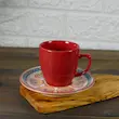 کاپ قهوه اسپرسو طرحدار قرمز