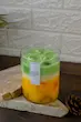 تصویر از نزدیک شمع معطر آیس مدل Mango Matcha Latte