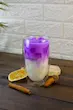 تصویر از جلو شمع معطر آیس دو جداره مدل Lavender Latte